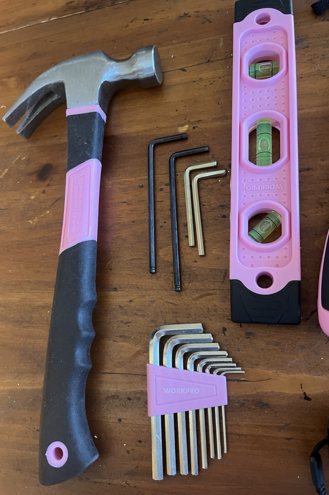 WORKPRO 13-in Tool Bag Pink Soft Cloth Wide Mouth With Tool Set Over 22 Pieces