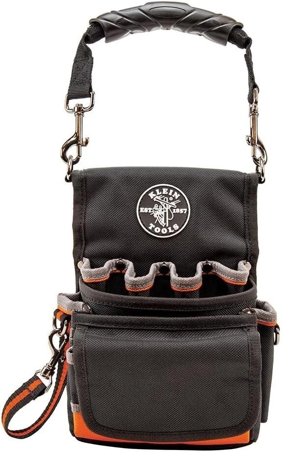Versatile 9-Pocket Tool Organizer with Shoulder Strap for Hands-Free Carry