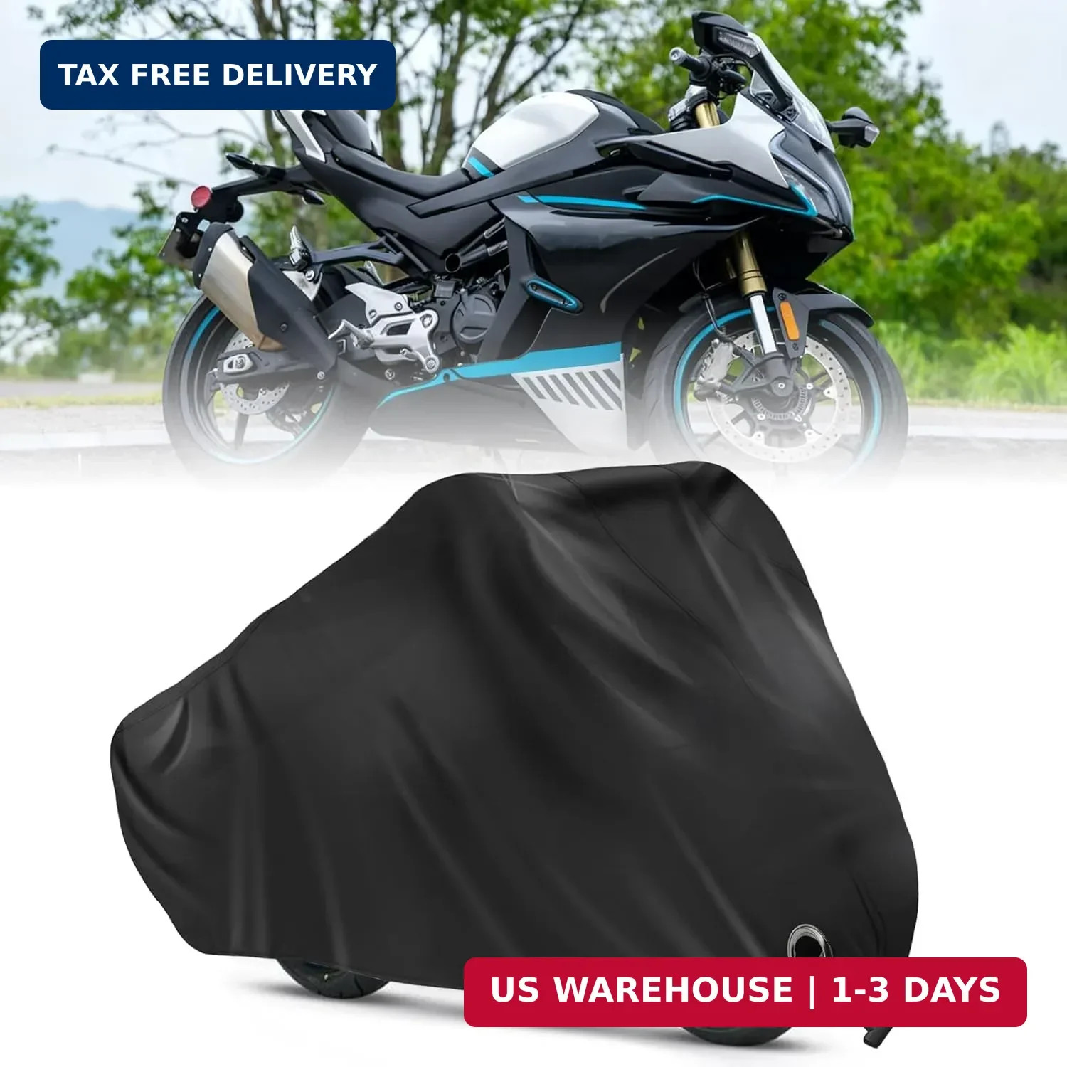 420D Heavy Duty Motorcycle Cover for CFMOTO 450SS 450NK (2024-2026), 300NK 300SS