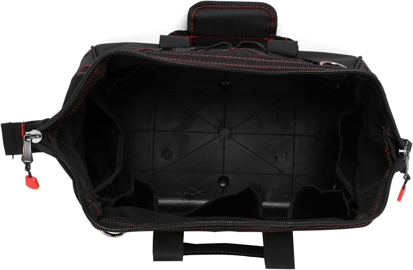 WORKPRO 16″/14″/12″ Close Top Wide Mouth Tool Storage Bag Rubber Base Pocket Bag