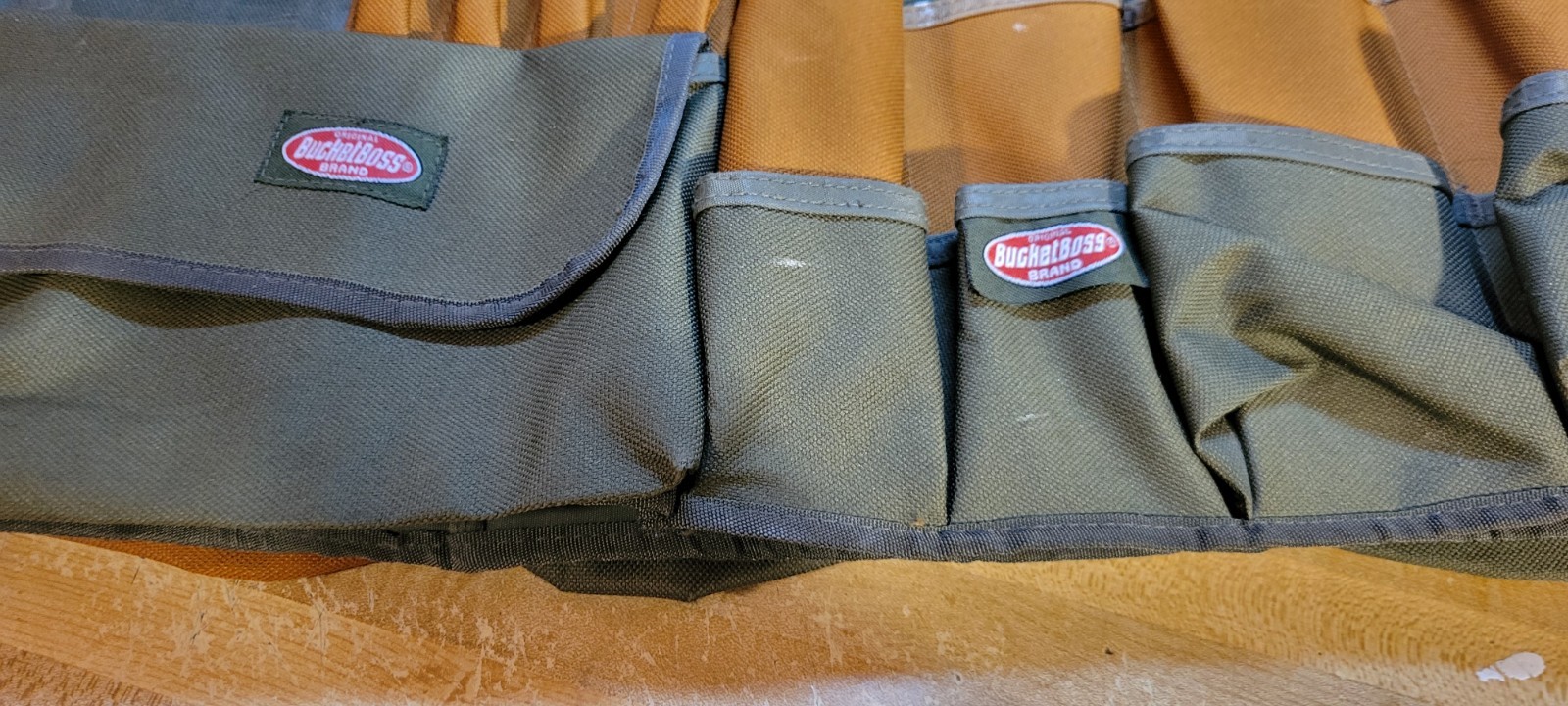 Bucket Boss Builder’s X-Large Green Brown Canvas Multi Functional Rig Tool Belt
