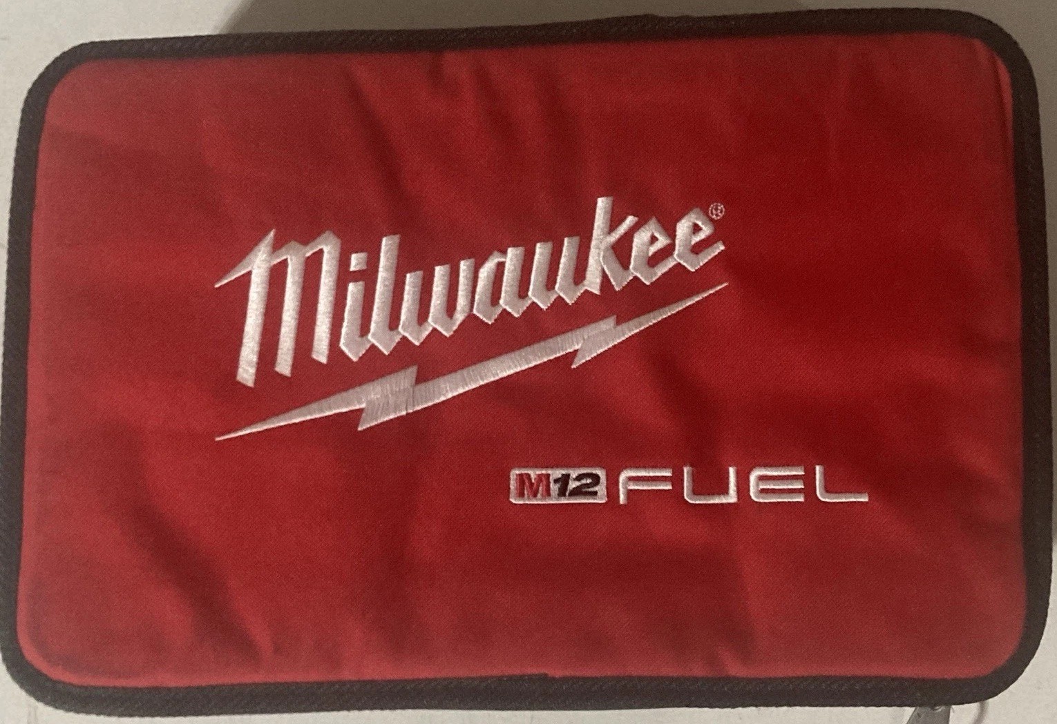 New Milwaukee M12 FUEL “Hackzall” Fabric Tool Bag (bag only), Red/Black