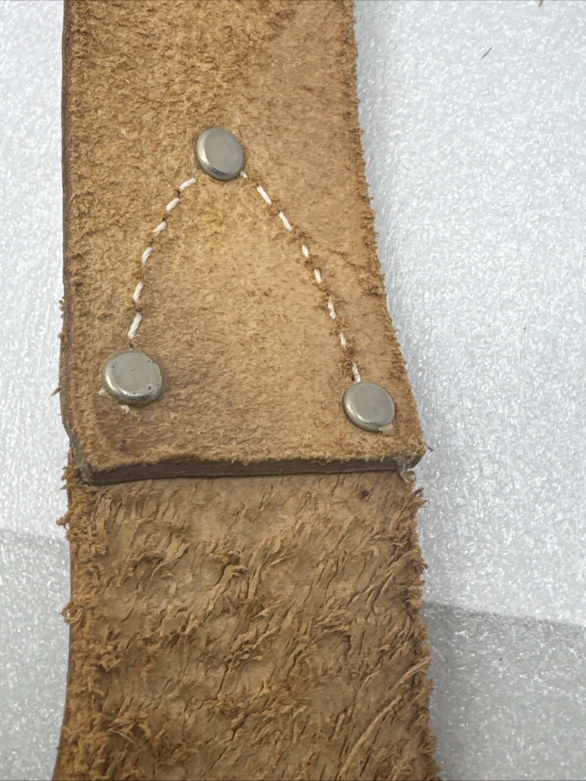 Vintage CRAFTSMAN SADDLE LEATHER Tool Belt 2” – 2.75” Fits 28”- 46” 40473 Mexico