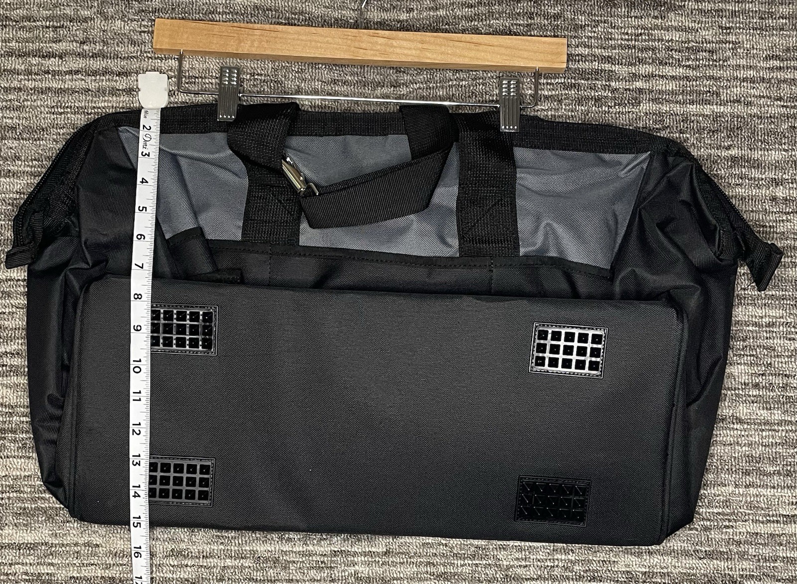 Kraft Tool WL102 Tool Bag – Black/Gray Nylon, 12 Pockets, NWT in Original Bag