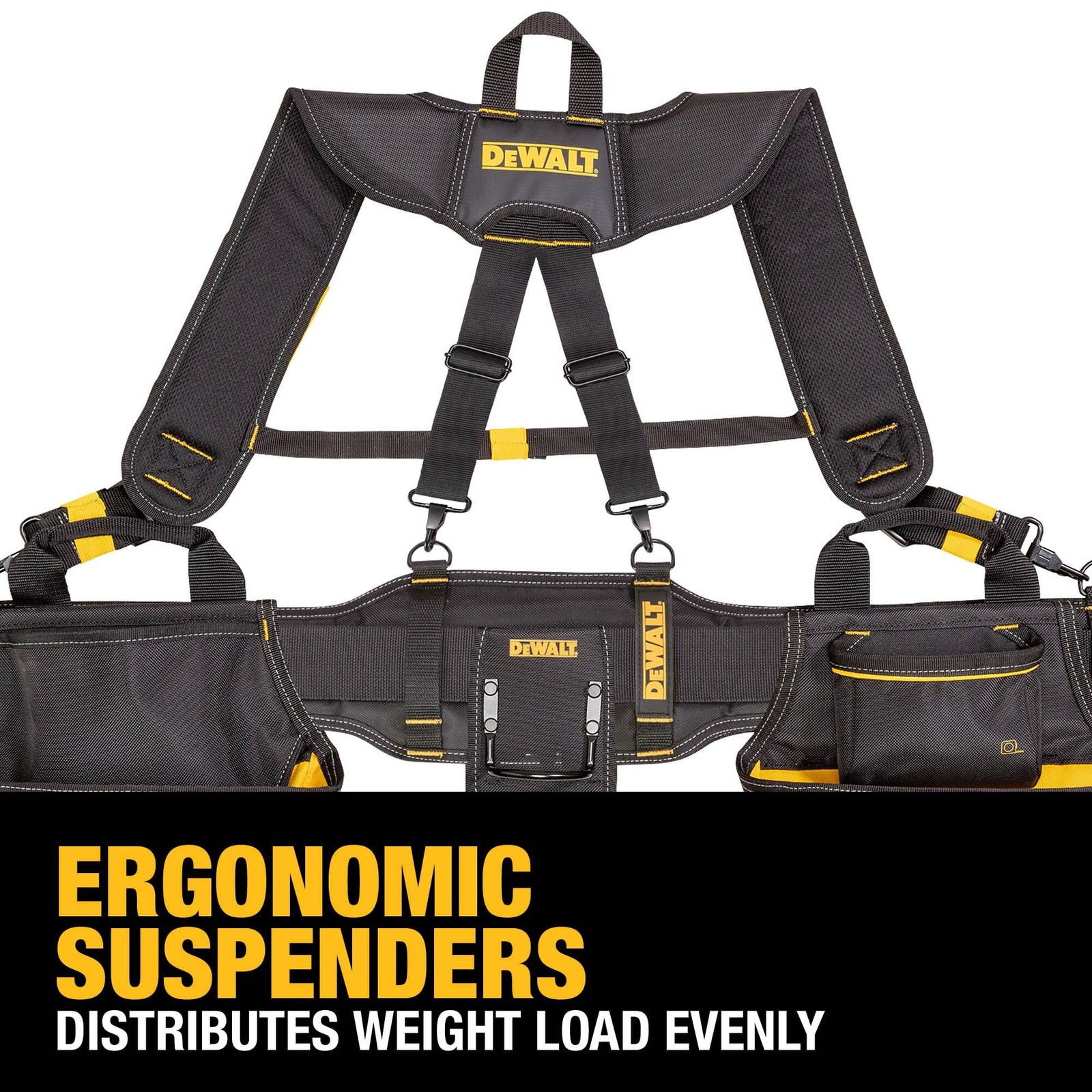 DEWALT Professional Tool Belt Organizer With Suspenders and 25 Pockets, Heavy…
