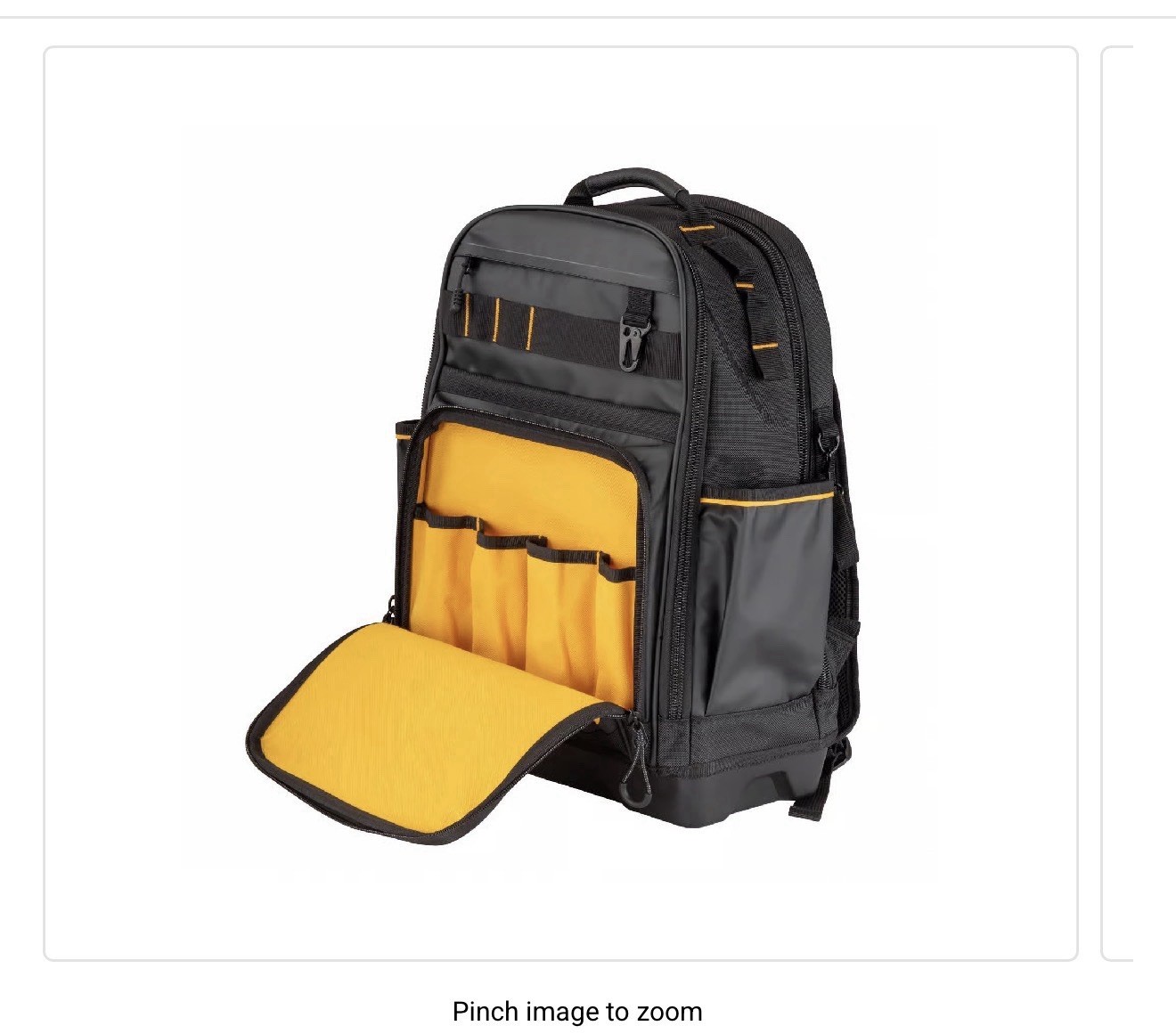 DEWALT DWST560102 Tool Backpack, Durable Water-Resistant Storage & Organization
