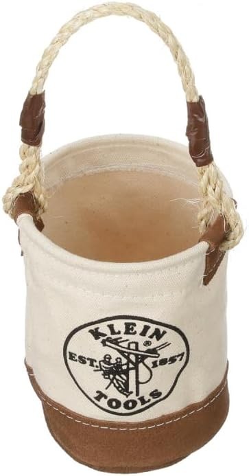 Klein Tools 5104MINI Mini Tool Bucket, All-Purpose Bucket with Natural