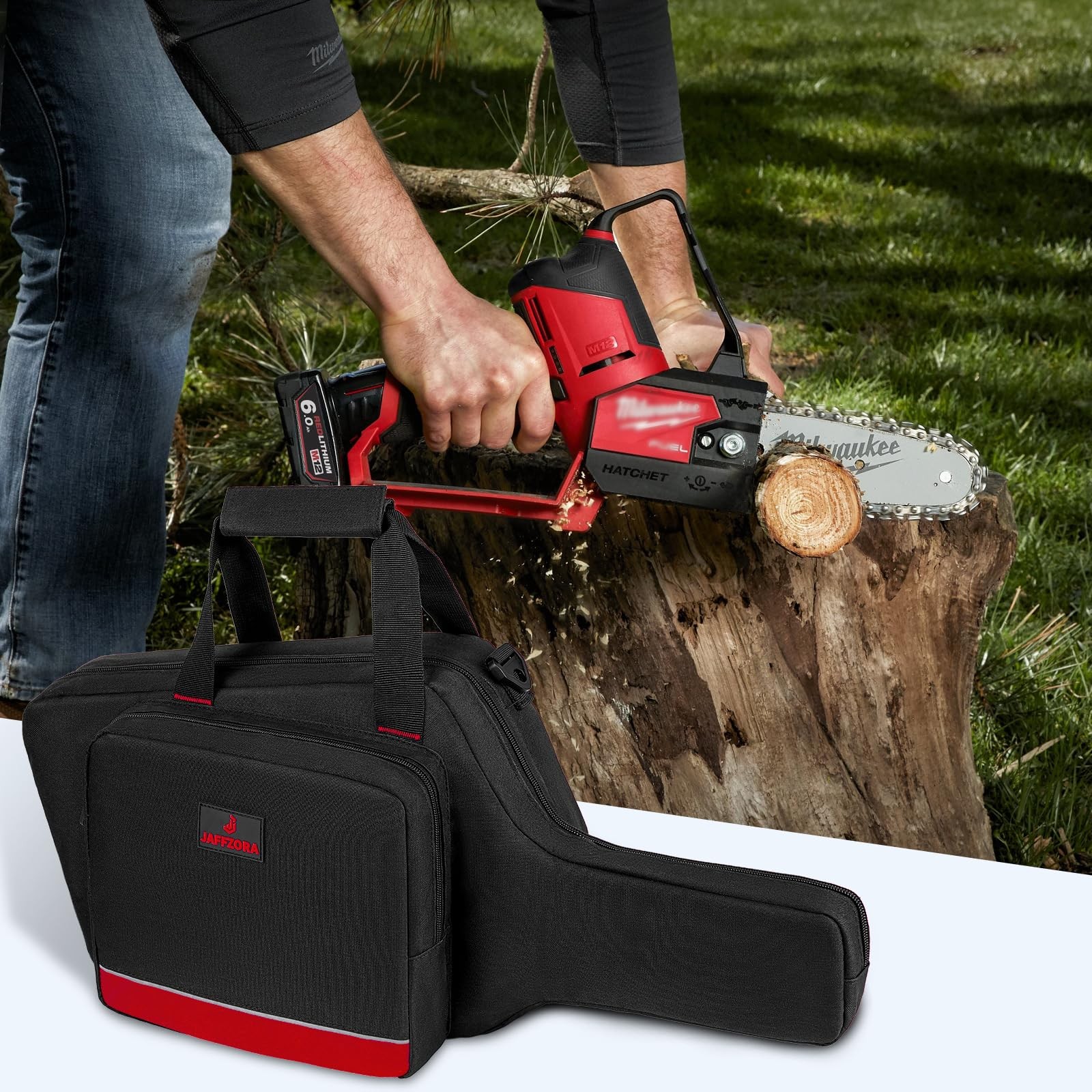 Mini Chainsaw Case 6In 8In Compatible with Milwaukee M18 M12 – Fits Dewalt RYOBI