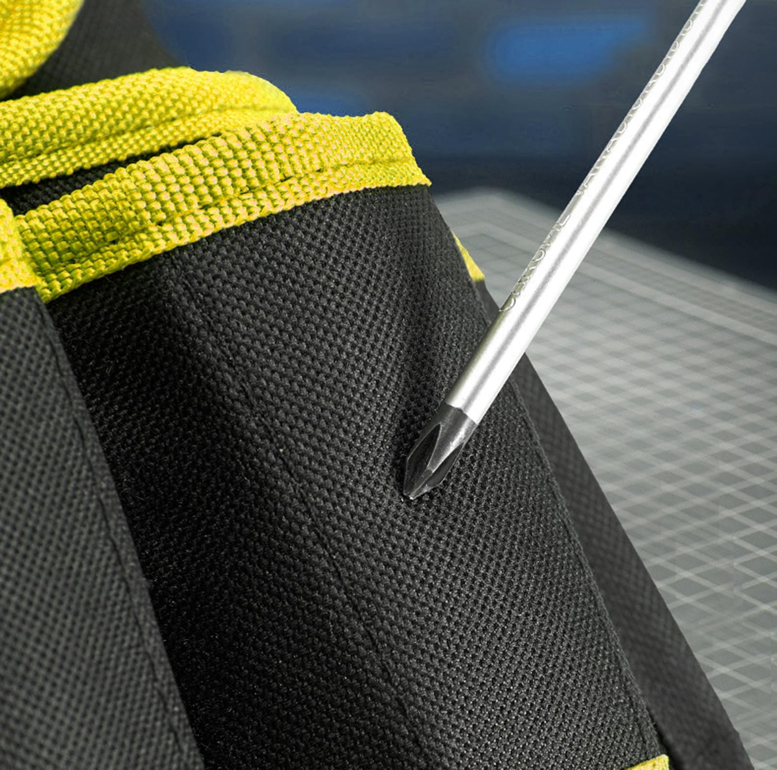 Tool Belt Small Tool Pouch With Belt Clip Collapsible Tool Tote Yellow Utility