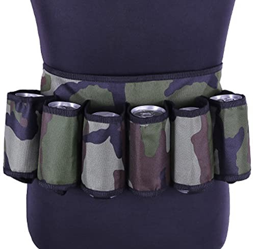 Beer Belt, Beer and Drink Belt Bag Waist Storage Bag Beer Belt, Camouflage