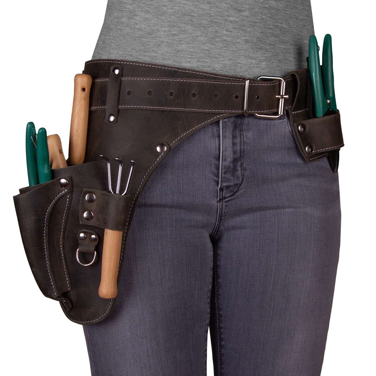 Leather garden Tool Belt. Personalized florist Tool Belt Leather, Gardening Belt