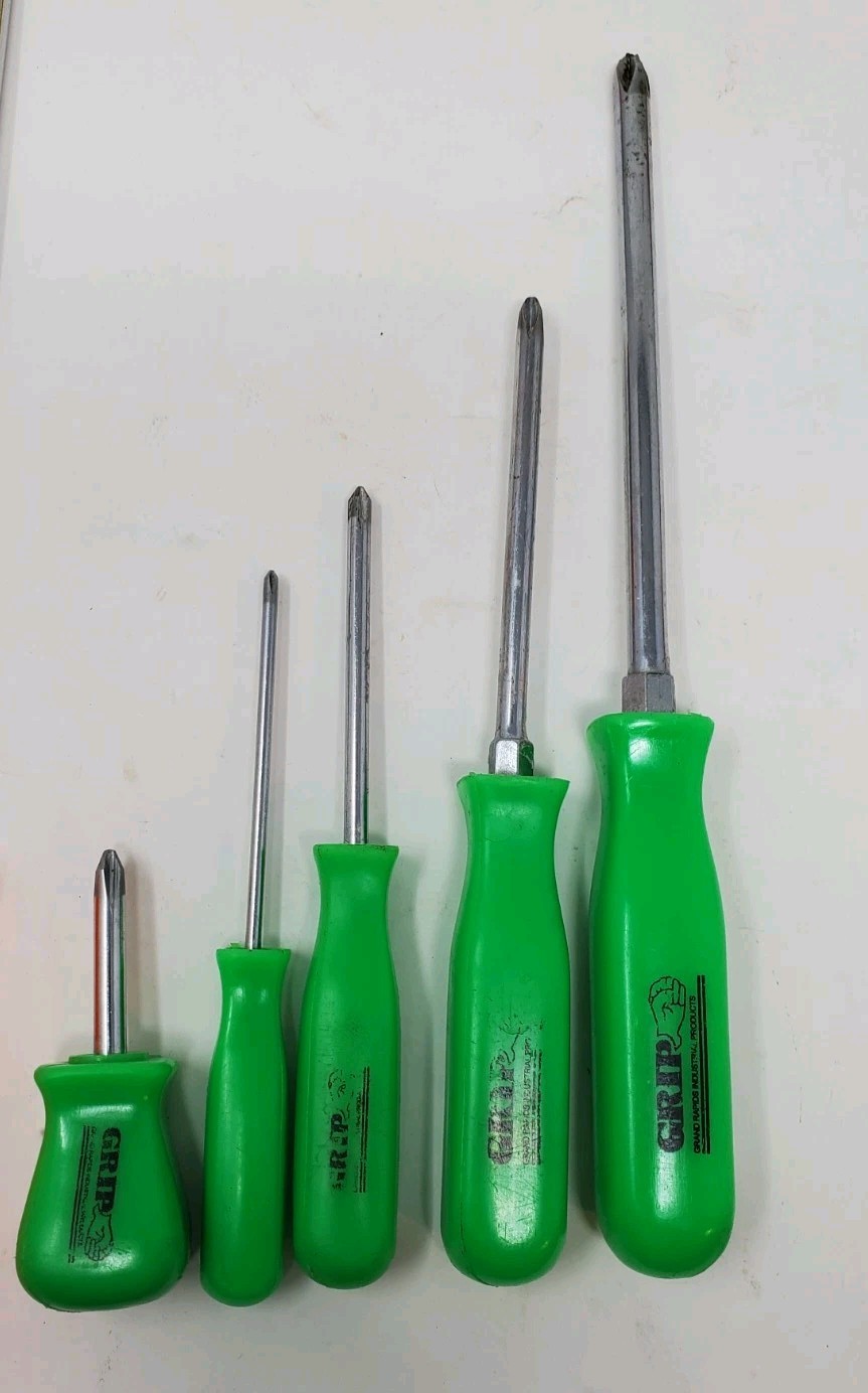 GRIP Grand Rapids Industrial Product Hand Tools Lot Screw Driver Nut Driver Torx