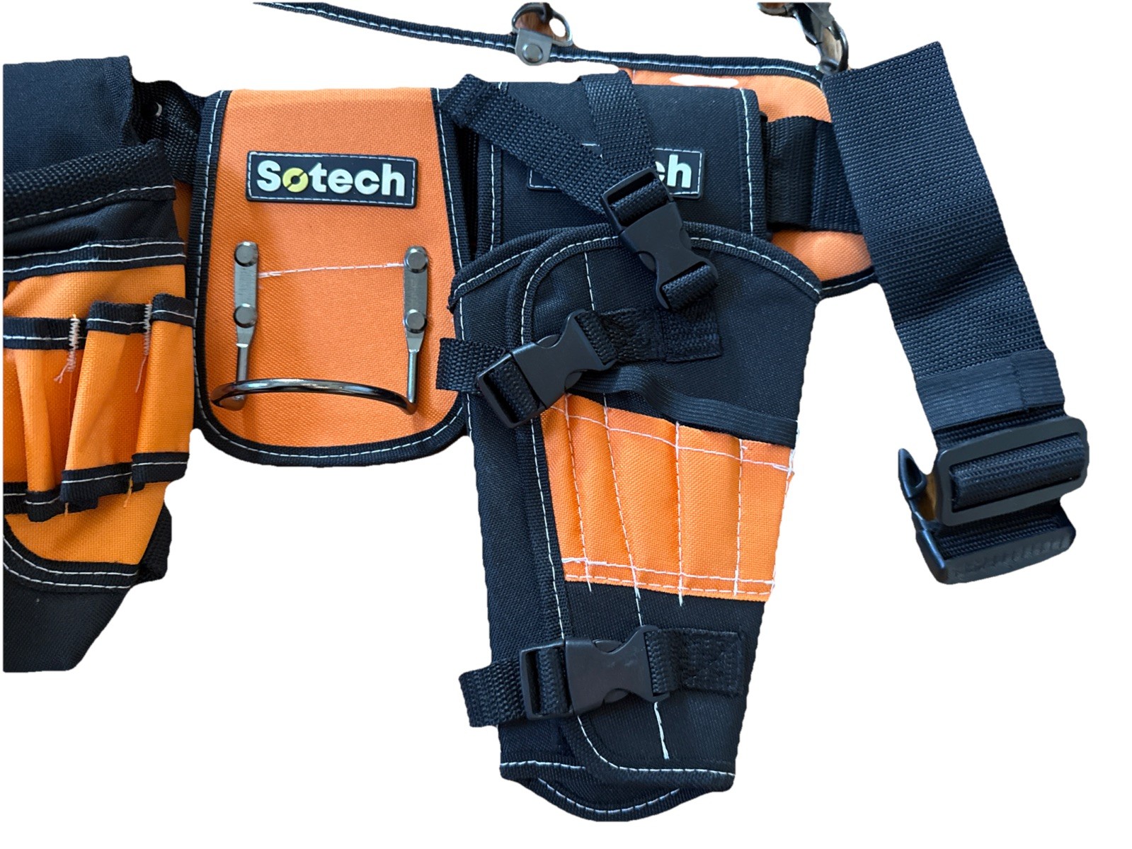 S.O.Tech Tool Carrier Belt w/ Harness & Pouches NWOT Orange Tactical Rig
