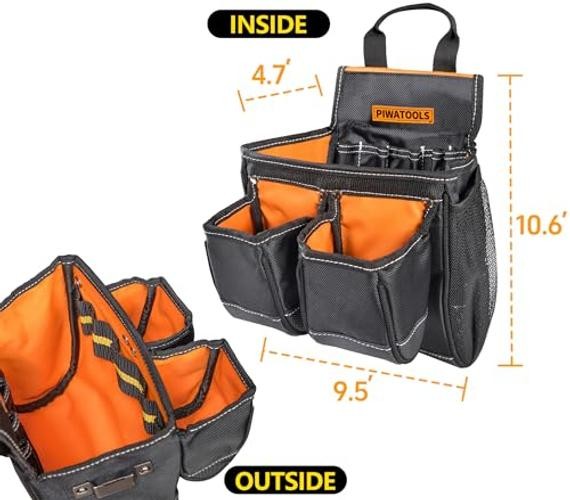 Professional-Piece Tool Belt with Suspender 1680D Fabric Carpenter 7