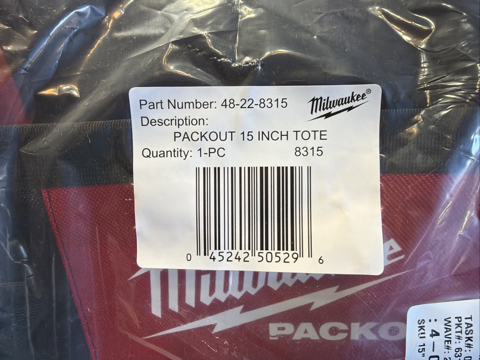 **NEW** (48-22-8315) Milwaukee 15″ PACKOUT Tote 31 Pockets