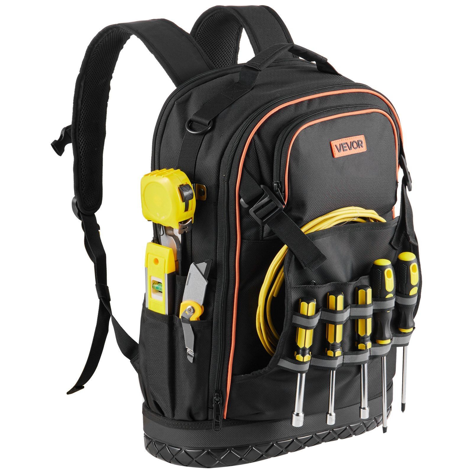 65-Pocket Utility Backpack for Tools, Heavy-Duty & Tear-Resistant Build