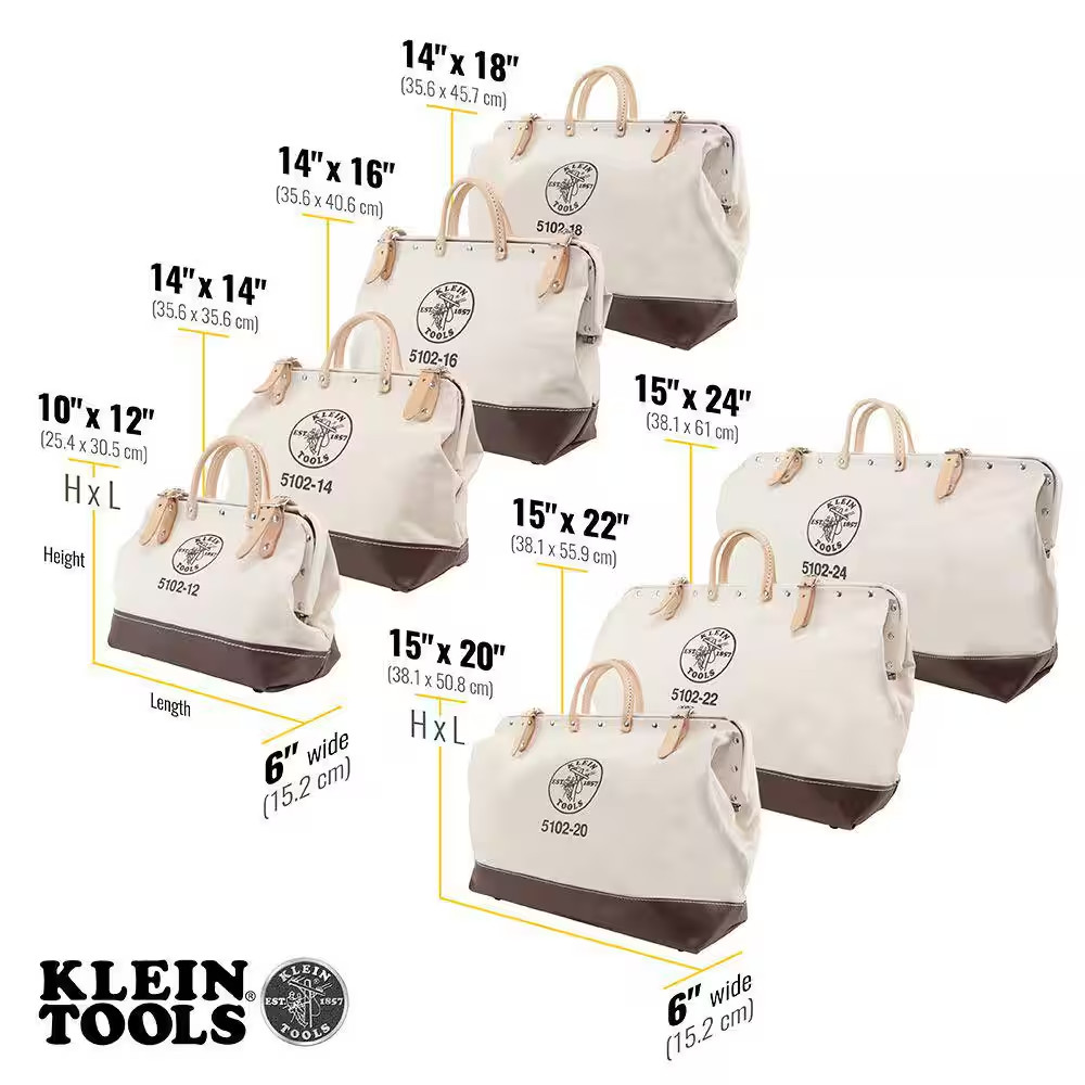 12 In. Canvas Tool Bag