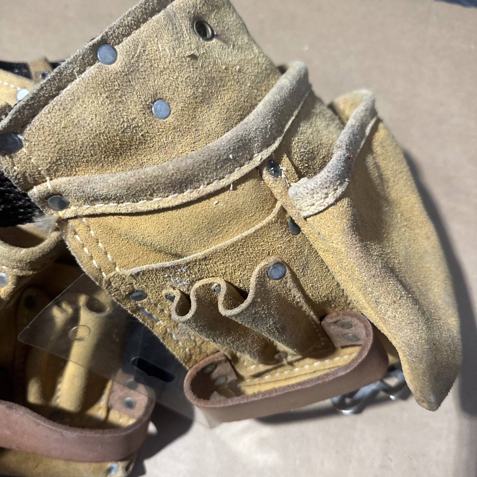 Heavy Split Cowhide Multi-Pocket Tool Belt 490X by Nicholas High Qlty. USA Made
