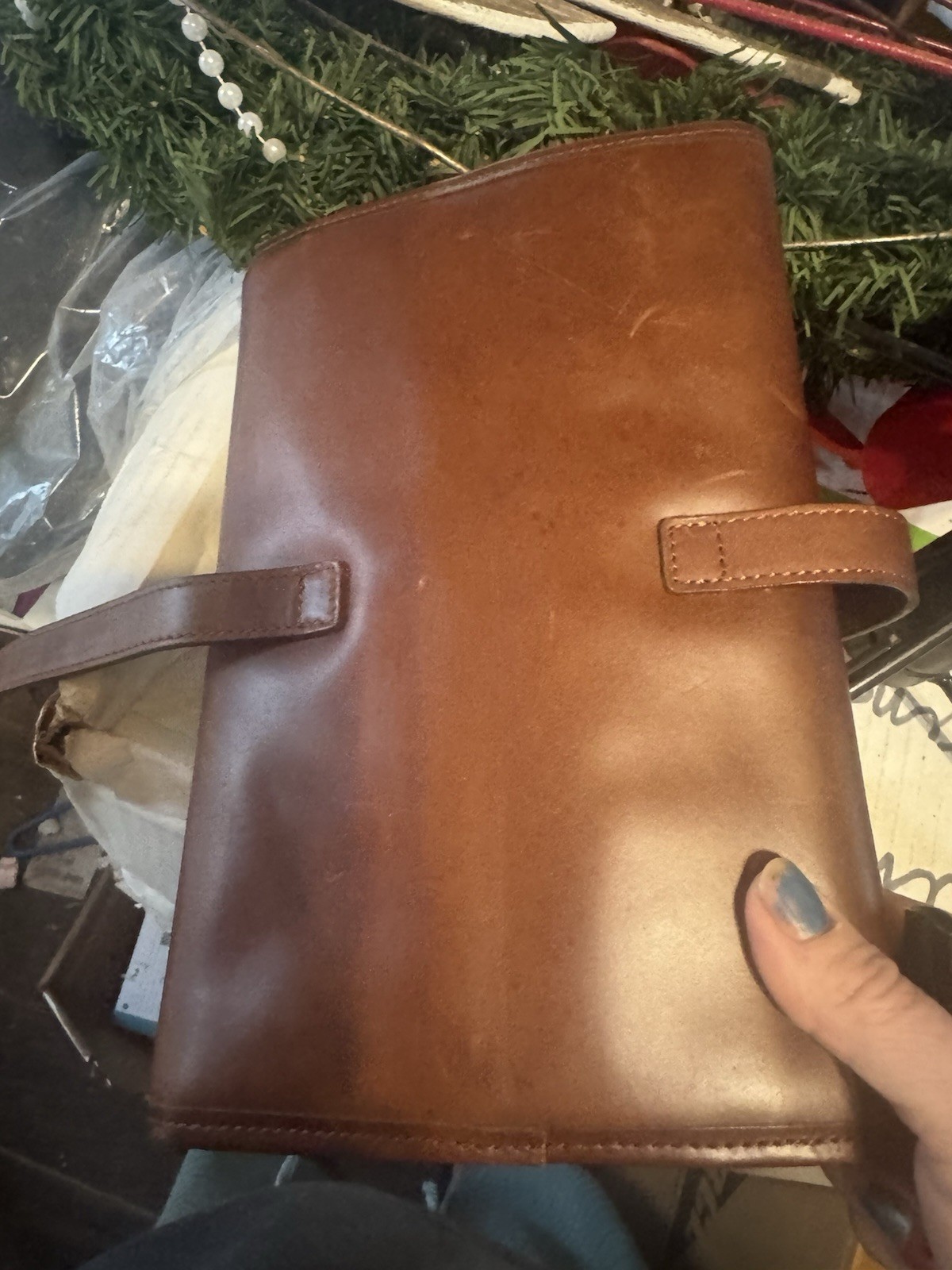 Vintage Leather Roll up Multi Purpose Roll Up Travel Organizer