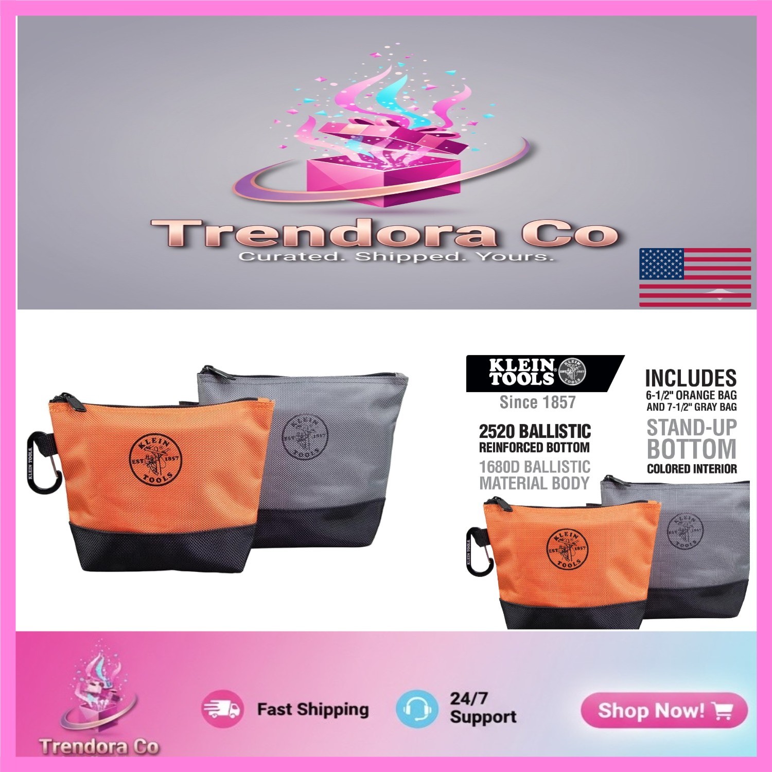 Water Resistant 2-Pack Utility Bags – Durable 1680D & 2520D Ballistic Material