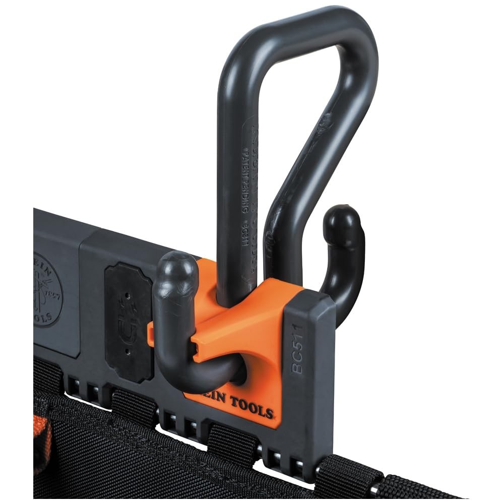 Large Tool Pouch with S Hook Rail System for Lineman Tools, Cutters & Wrenches