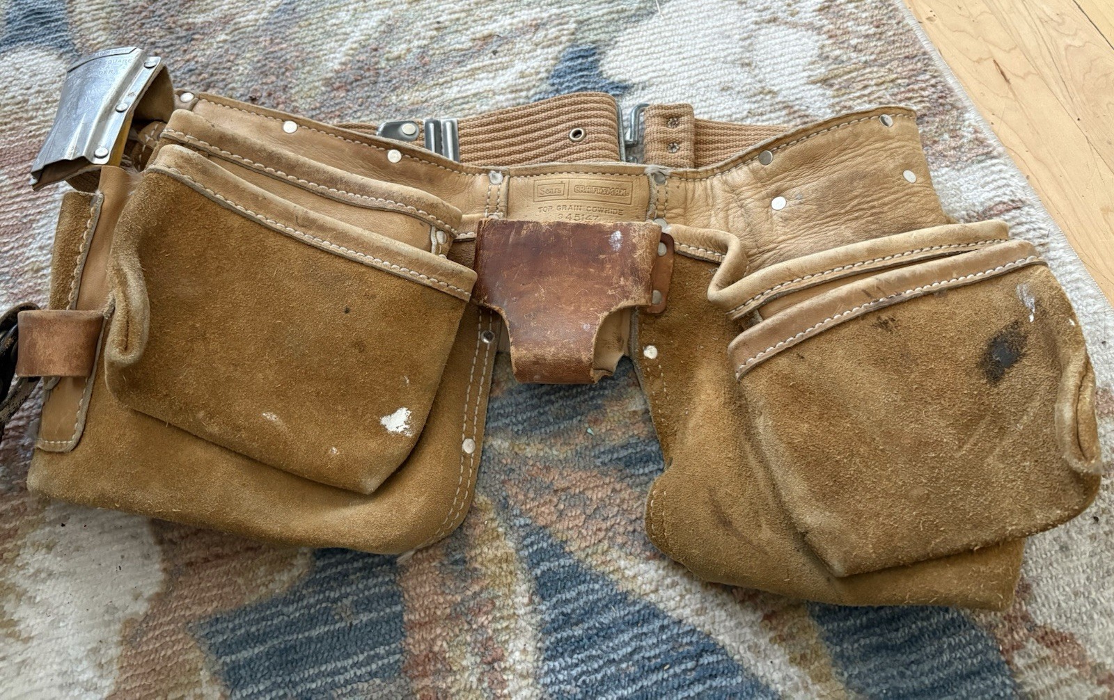 Vintage Sears Craftsman – Heavy Split Cowhide Tool Belt pocket (945147)