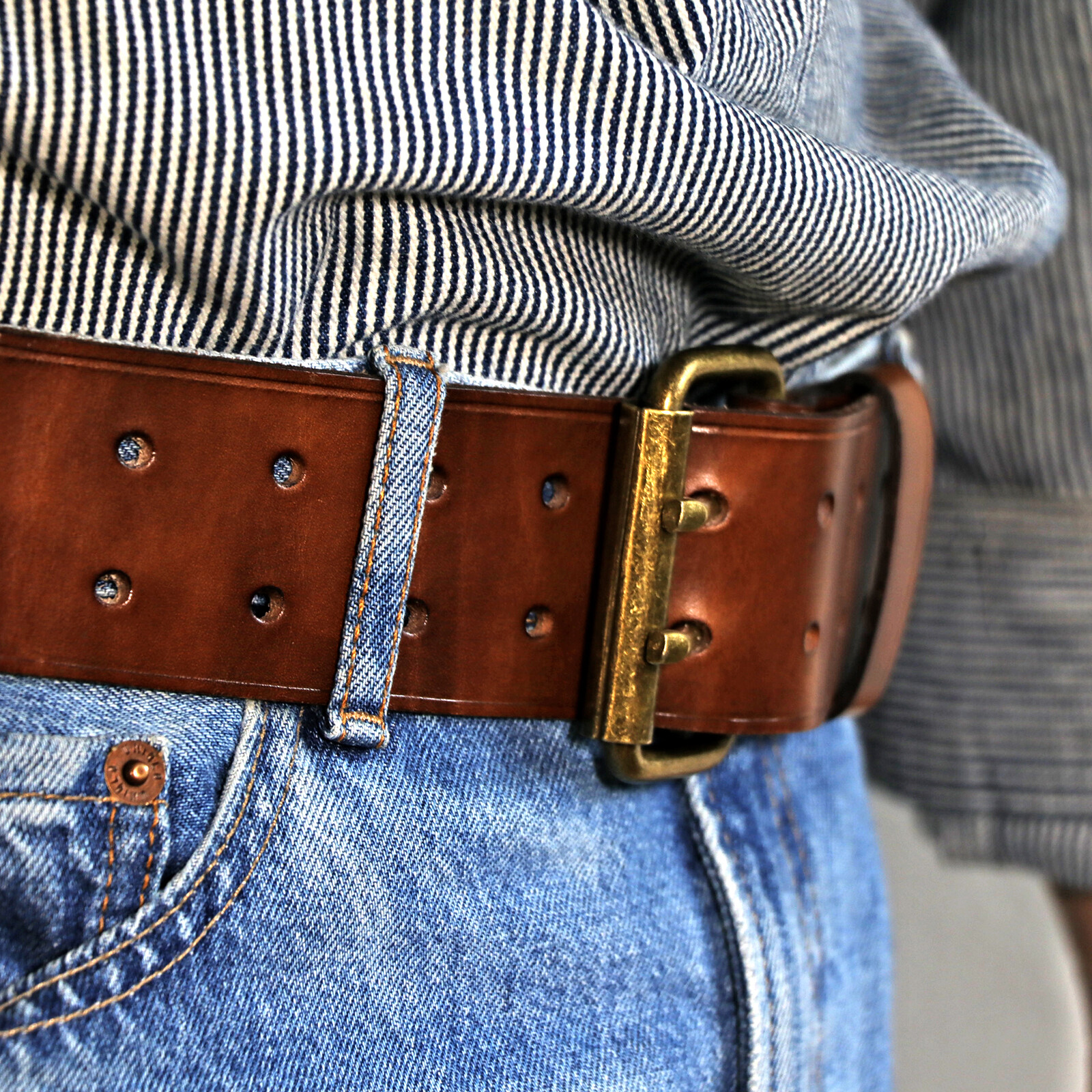TOURBON Men Retro Leather Belt for Workshop Tool Carrier Gift, Fit 30-45″ Waist