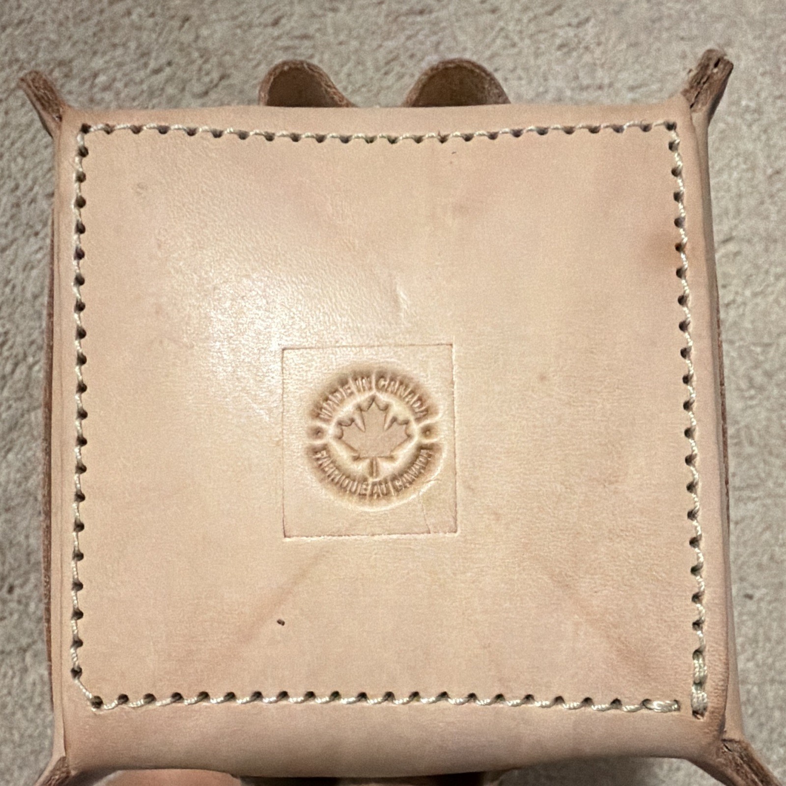 Rare IDEAL Industries 100th Anniversary Mini Leather Tuff-Tote Tool Bag Caddy