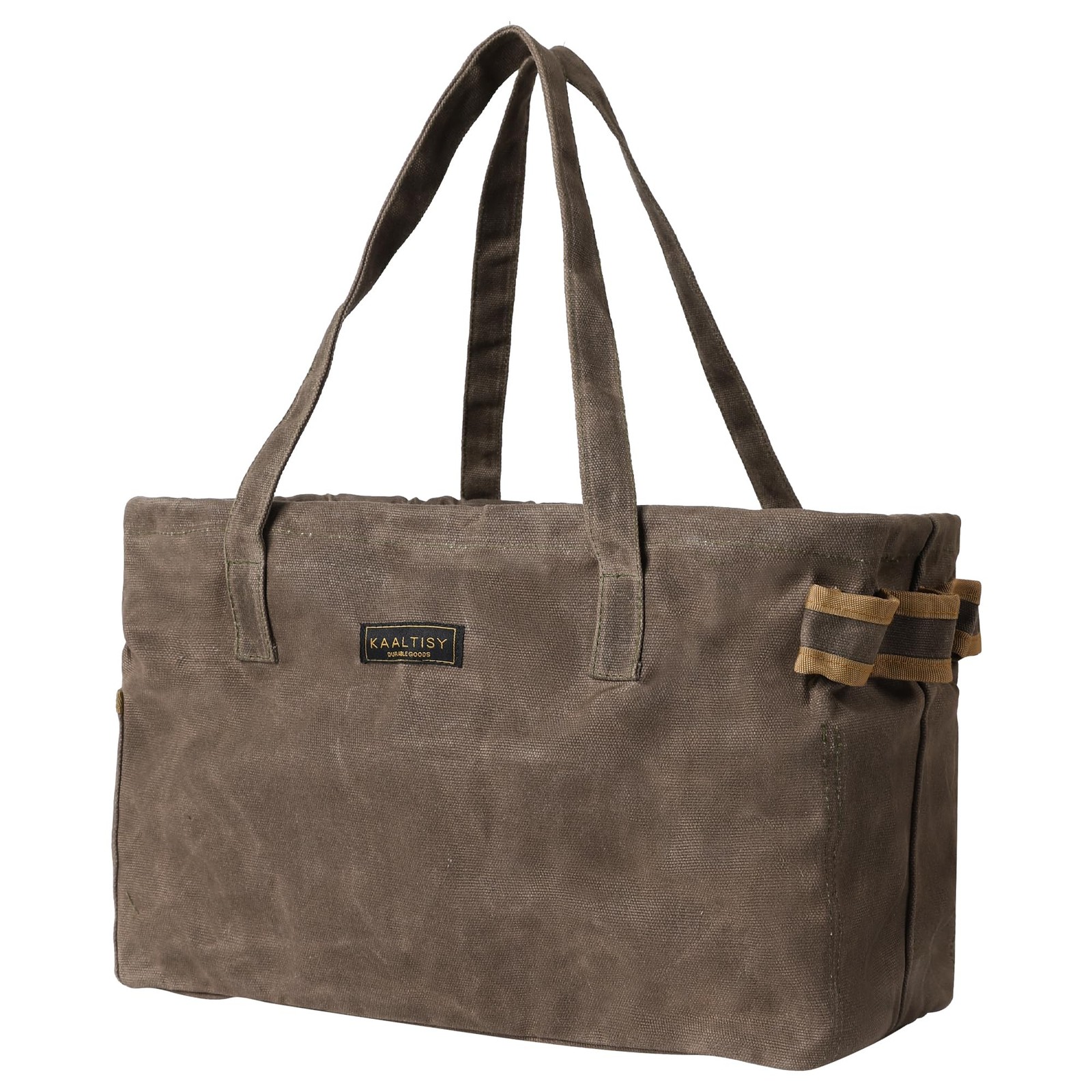 Tool Bag, Foldable Rectangular Hand Tool Storage Bag, 16OZ Waxed Canvas Tool …