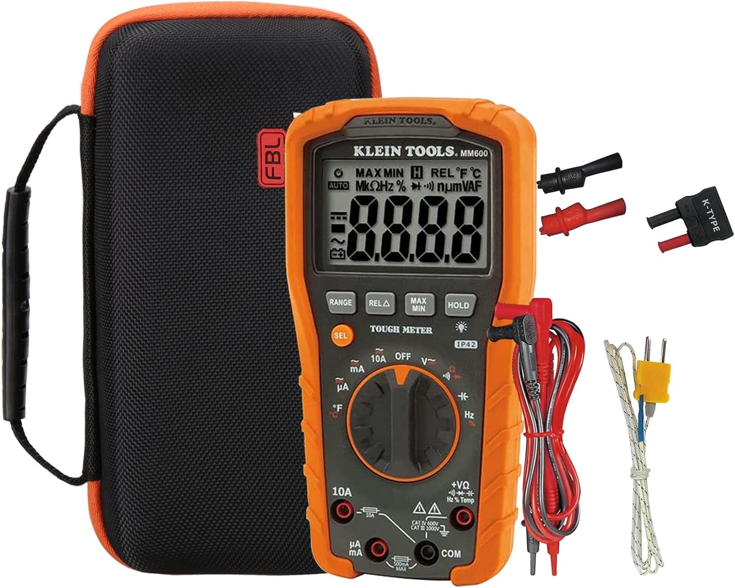 FBLFOBELI EVA Hard Carrying Case for Klein Tools Black,Orange