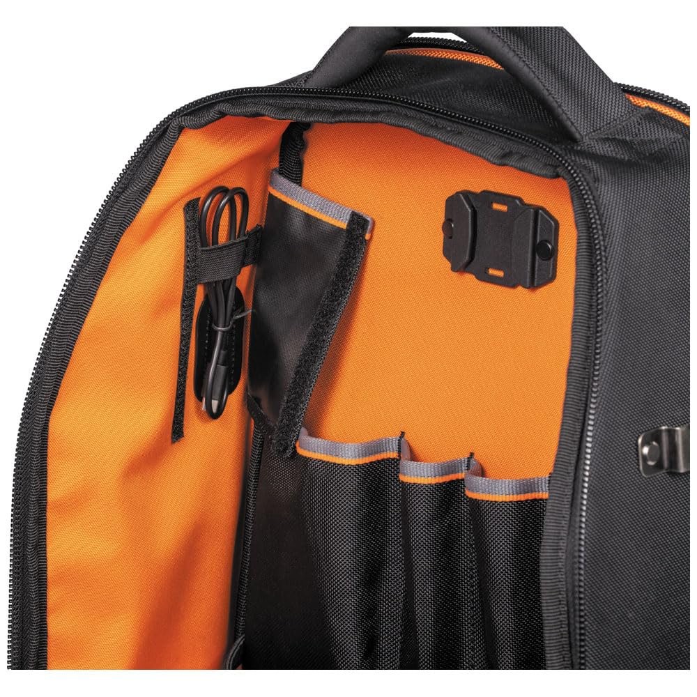 Klein Tools 62805BPTECH 28-Pocket Laptop Backpack Tool Bag, Tradesman Pro…