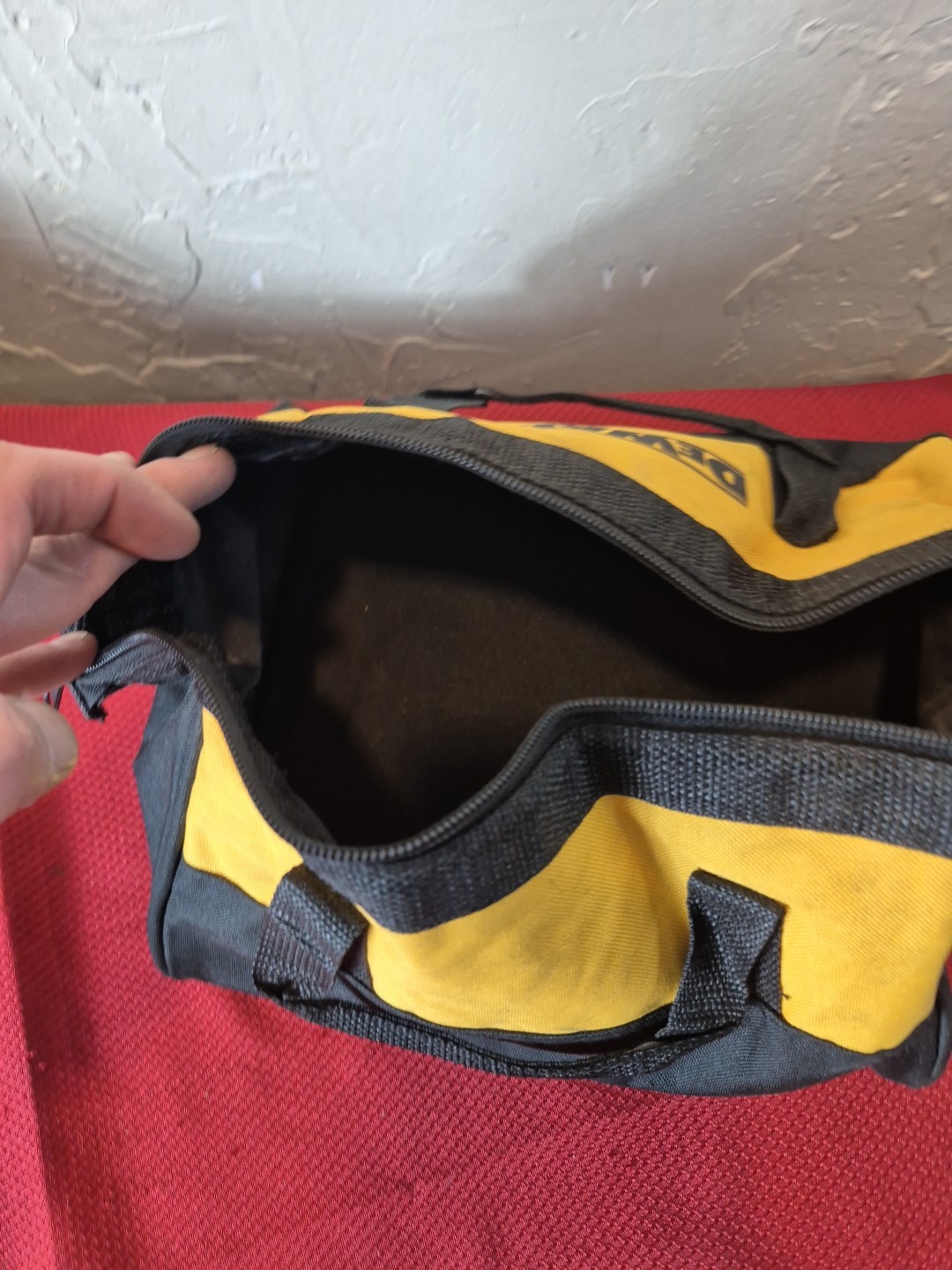 Dewalt Yellow And Black Zipper Bag
