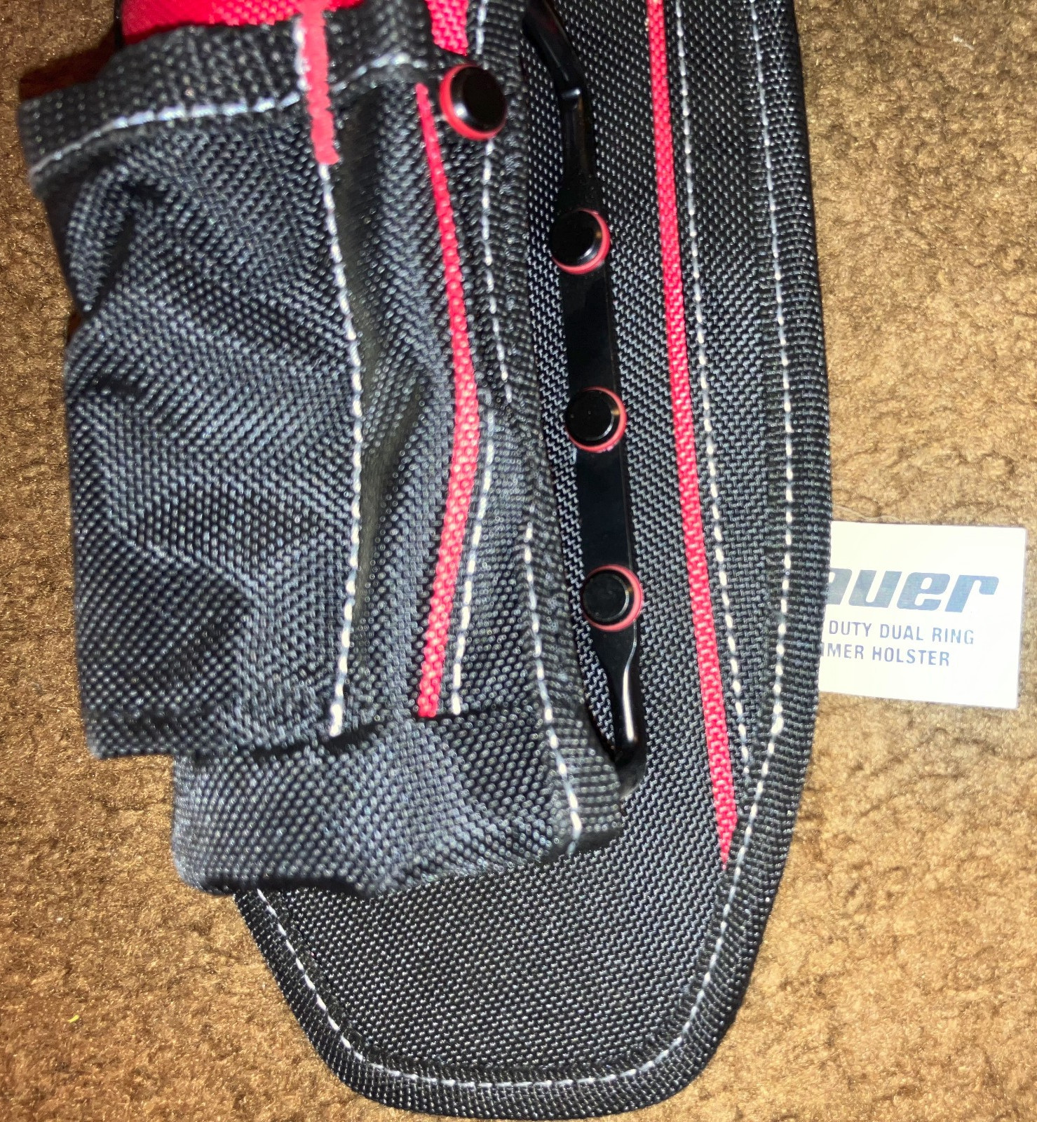 BAUER Dual Ring Hammer Holster with Heavy Duty Padded Suspenders