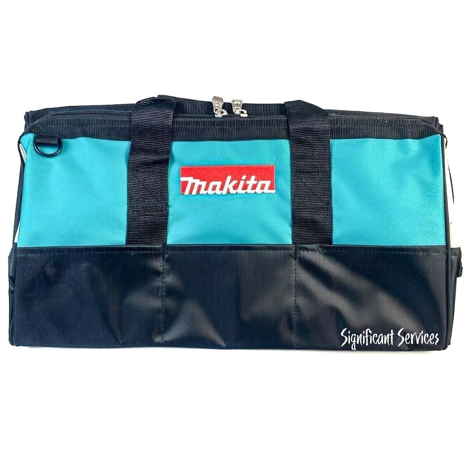 Makita 21″ Heavy Duty 10 Pocket Strap Contractor Tool Bag Carry Storage Case
