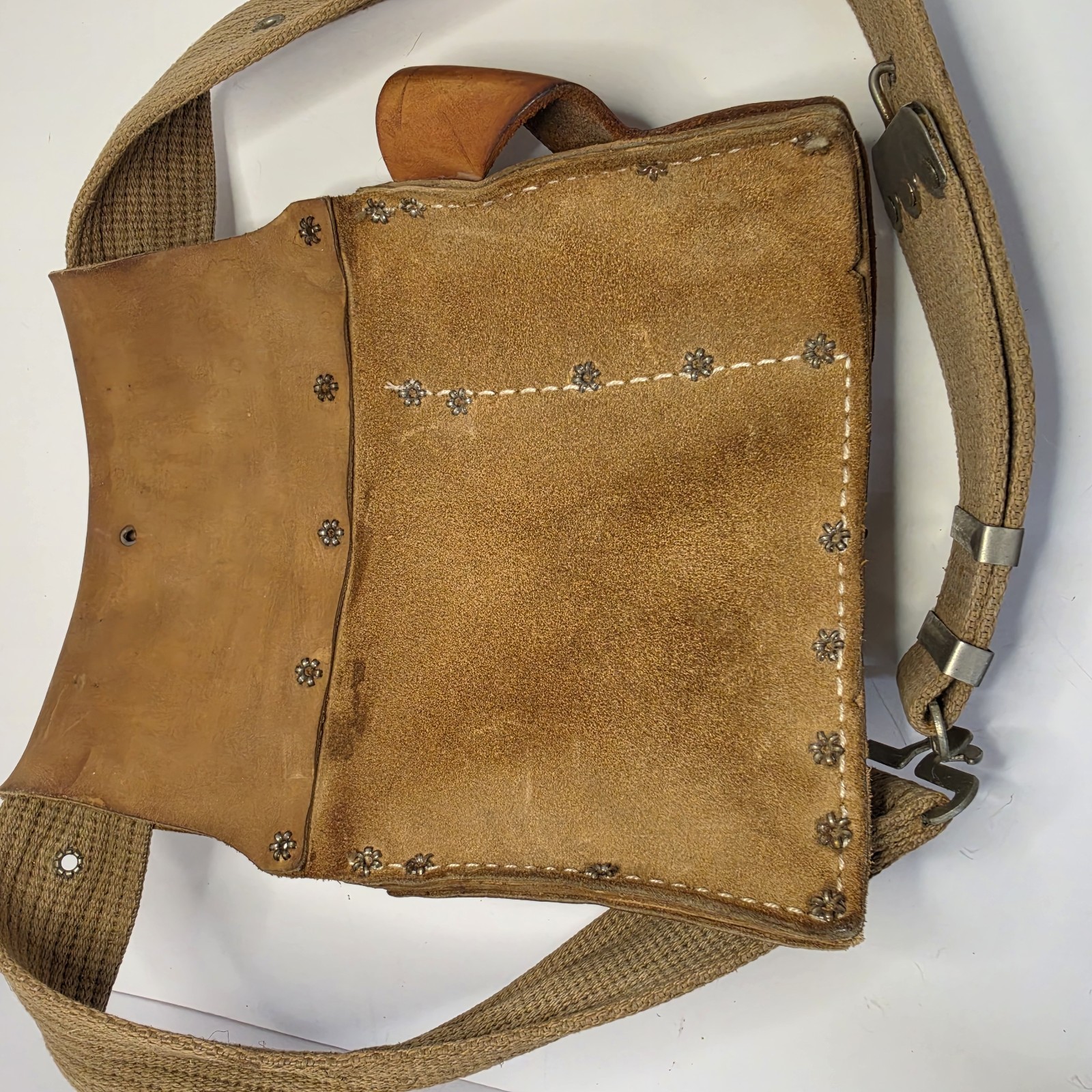Vintage Nicholas Leather Tool Pouch Made In USA McGuire Heavy Duty 403 823