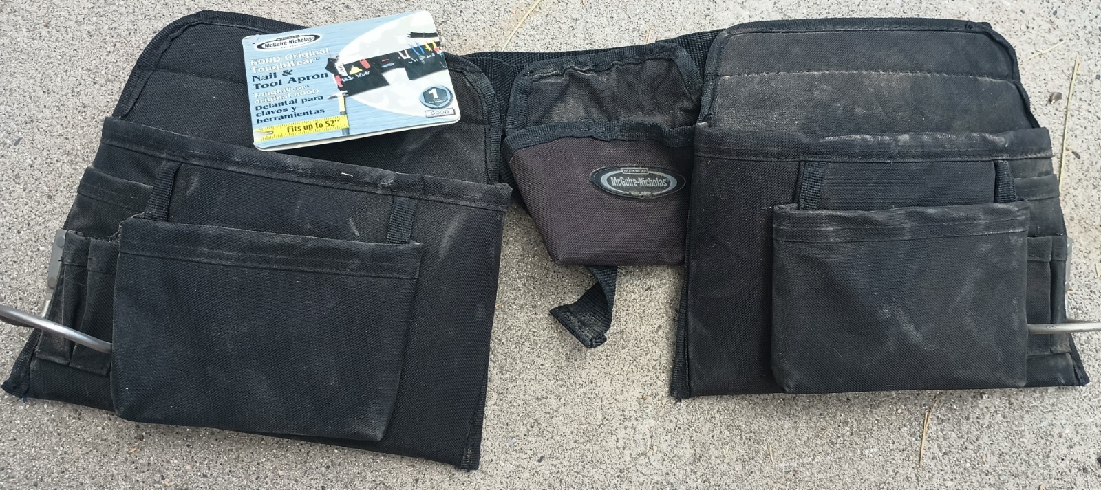 NWT Tool Belt Pouch McGuire Nicholas Work Wear Synthetic Belt Heavy Duty