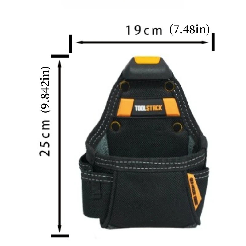 TOOLSTACK Quick Release Tool Pouch Clip-On Work Belt Bag Hub Included
