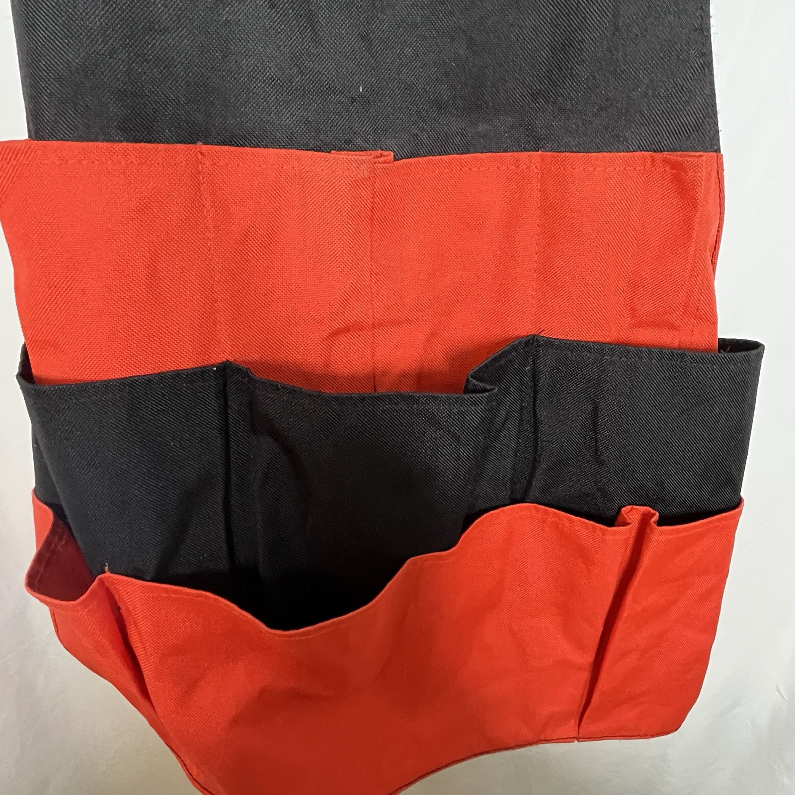 Black & Decker Adjustable Neck/Waist Orange & Black Canvas Apron Tool Pouches