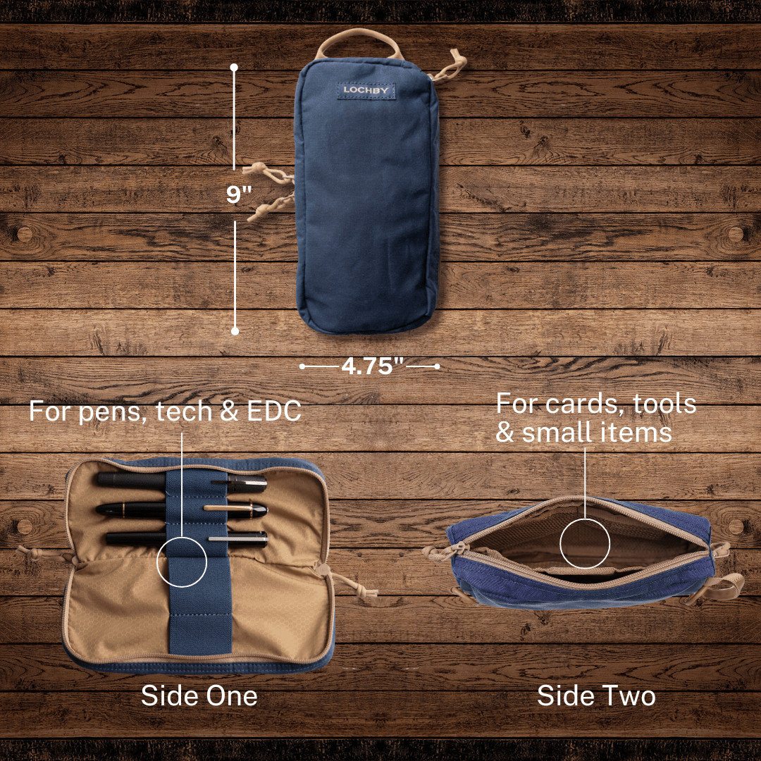 LOCHBY Venture Pouch Charcoal | Tactical Mini Tool Bag | Durable Water Resistant