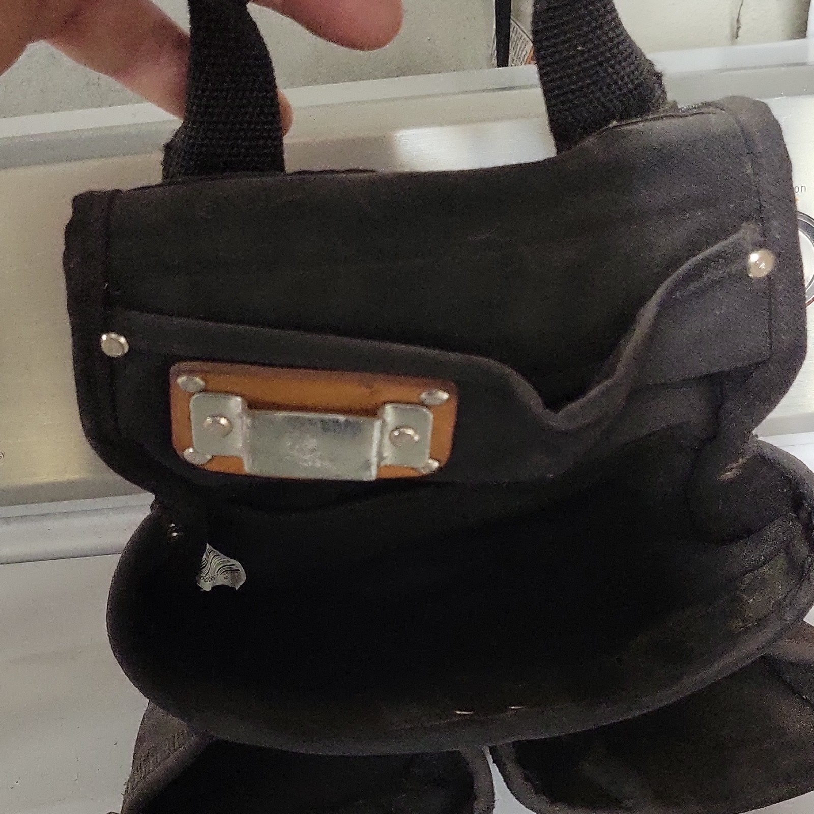 CLC Custom LeatherCraft Black Balstic Nylon Tool Pouch with Belt Loop And Handle