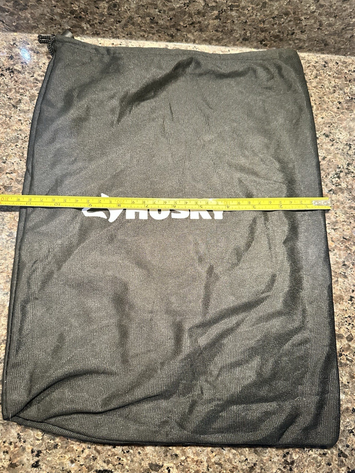 Husky Black Drawstring Storage Bag Pouch Organizer Tool Bag 14.5″ x 11.5″