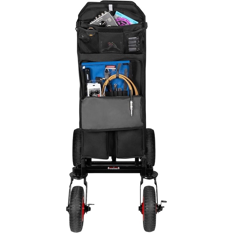Durable Utility Cart Accessory Pouch W/ Multiple Zippered Pockets & D-Rings New