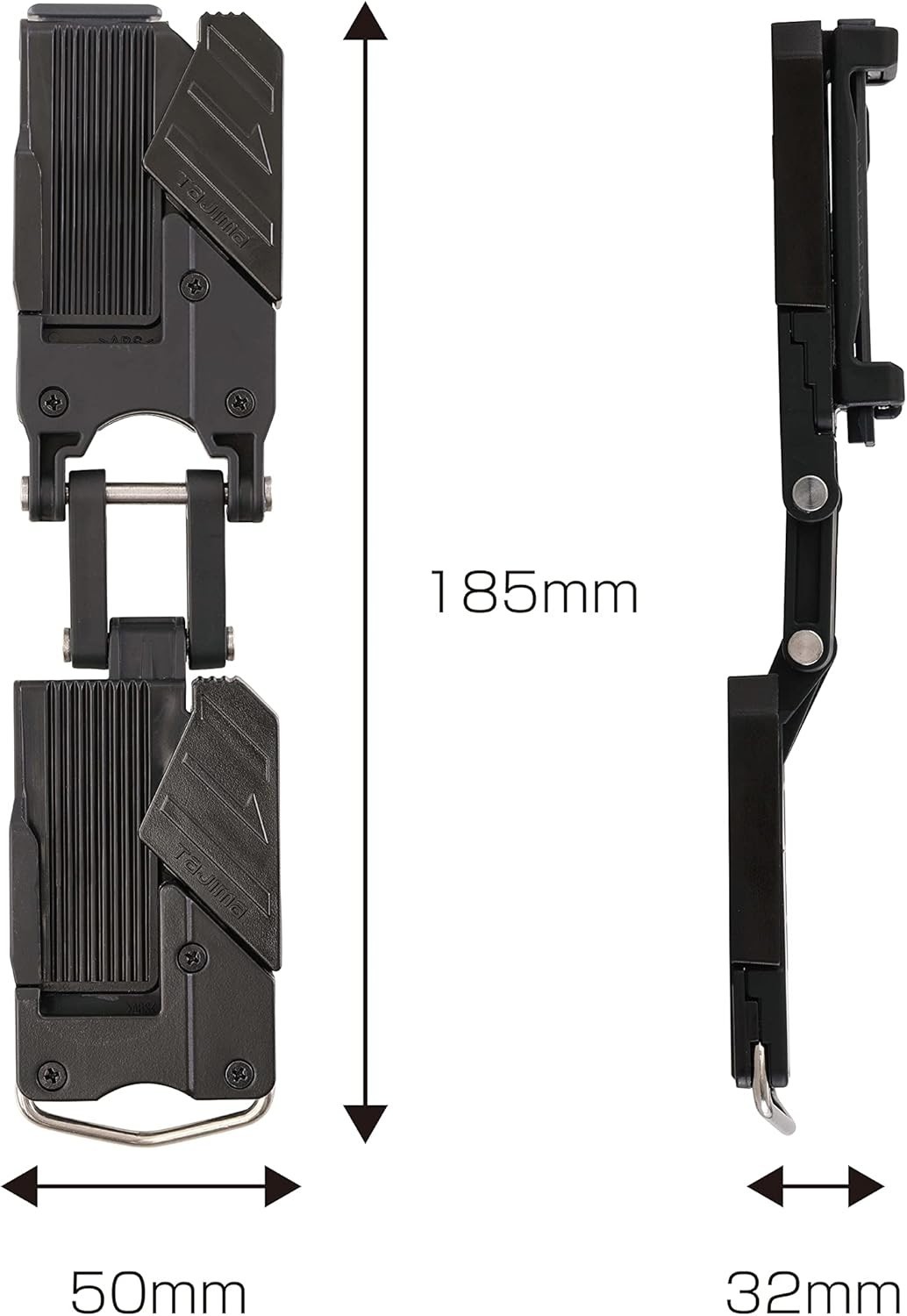 Tajima SEF Tool Holder Double Clip SF-CHLDS2M Belt Mount Detachable Holster NEW
