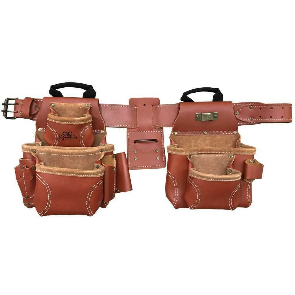 Custom Leathercraft 21448 17-Pocket 4pc Pro Framer’s Combo Tool Belt