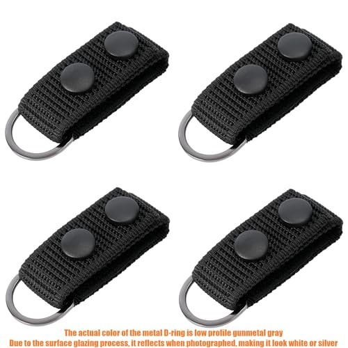 Duty Belt Suspenders Loop 2.25 inch(4 PCS) Black Ballistic Nylon Universal Fit