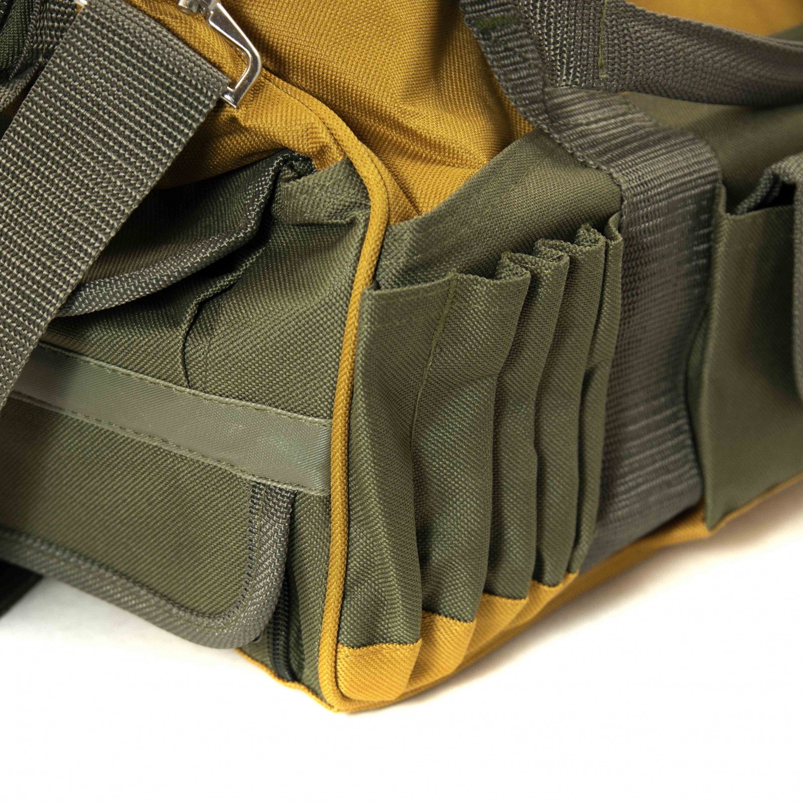 ToolTreaux Nylon Storage Tool Bag with Side Pockets and Shoulder Strap 18 x 8.5
