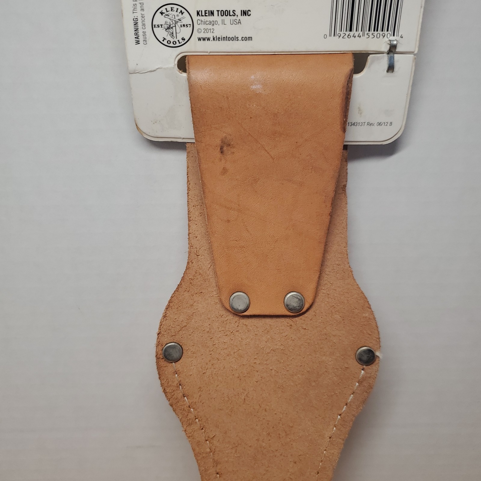 Klein Tools 5100M Tool Pouch Scissors Holder Tunnel Loop Medium Brown Leather