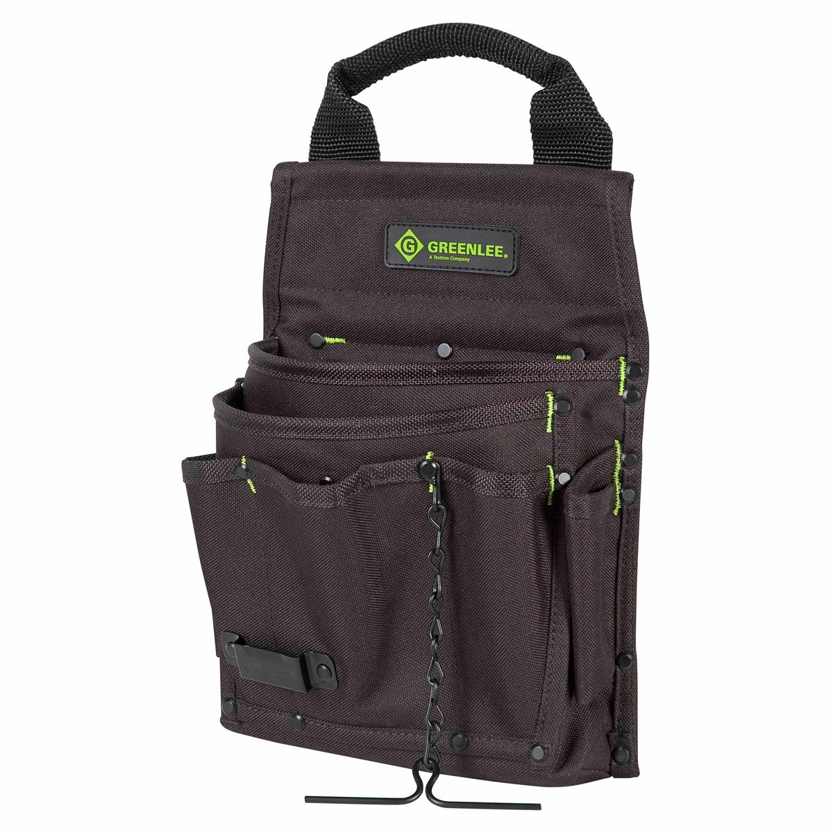 Greenlee 0158-17 7-Pocket Heavy-Duty Double-layered Codura Fabric Caddy Bag