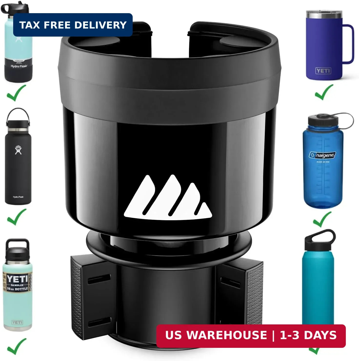 Hydro Expander – Car Cup Holder Expander Organizer with Adjustable Base