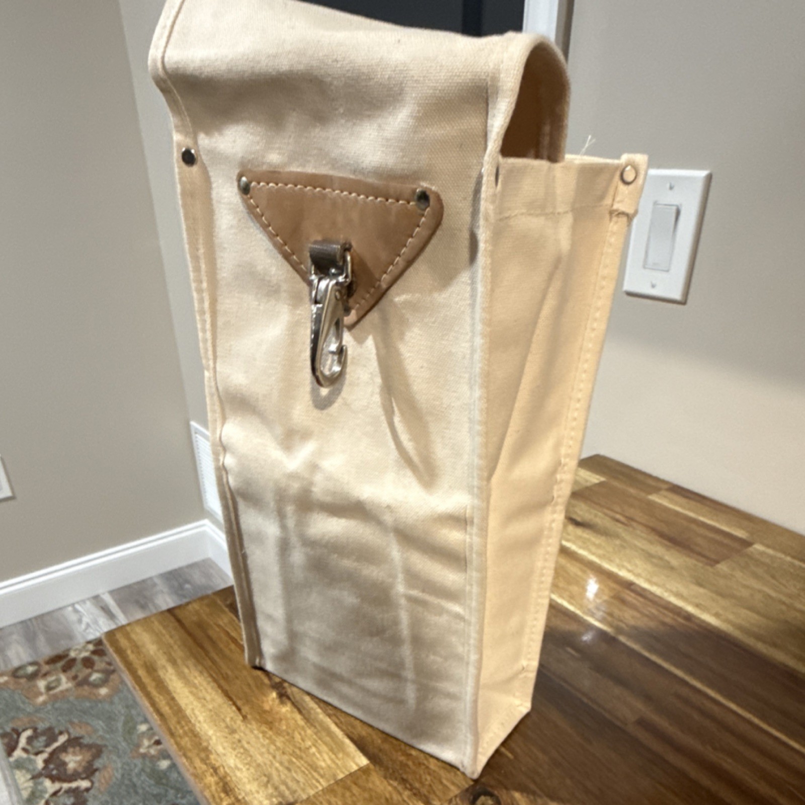 Klein Tools 5124-15 Canvas Tool Bag Beige with Metal Hook